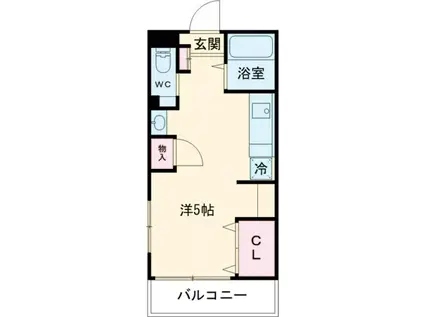 シャトレ宮町(ワンルーム/4階)の間取り写真