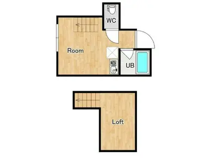 クレセントパーク六浦(ワンルーム/1階)の間取り写真