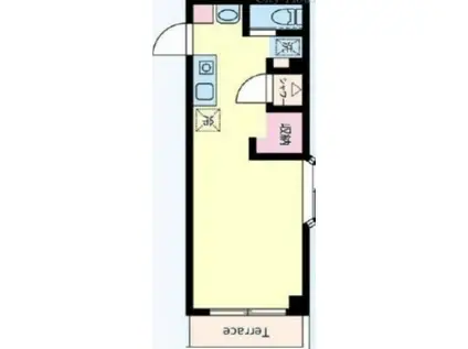 ヴィラクレスト中野島(ワンルーム/2階)の間取り写真