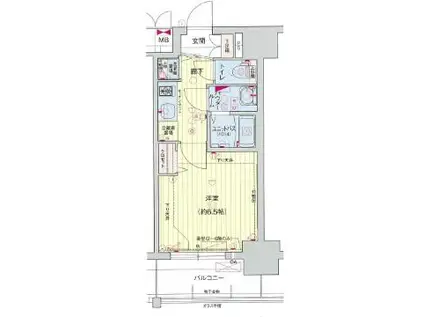 プレサンス大須プライマル(1K/10階)の間取り写真