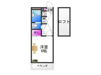 レオパレスOHNO(1K/1階)の間取り写真