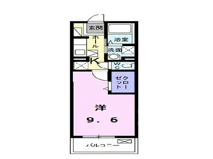グランクラーツ(1K/1階)の間取り写真