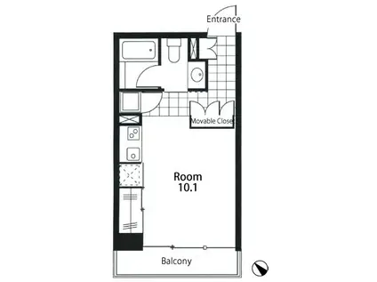 SOLSALIENTE(ワンルーム/1階)の間取り写真