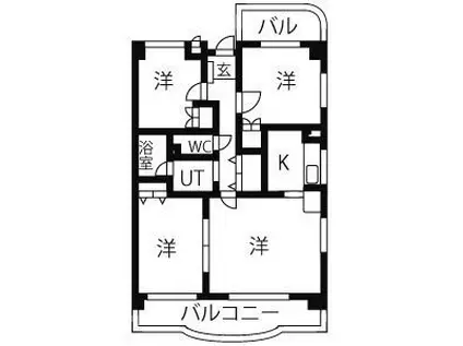 KOTOBUKIIII(3LDK/2階)の間取り写真