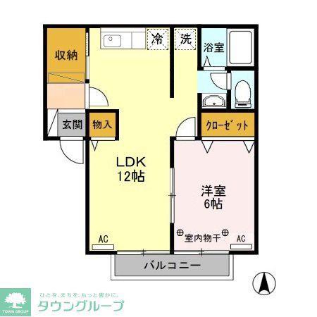 メゾン南雲(1LDK/1階)の間取り写真
