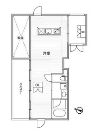 GRANDUO代々木2 グランデュオ代々木2(ワンルーム/3階)の間取り写真