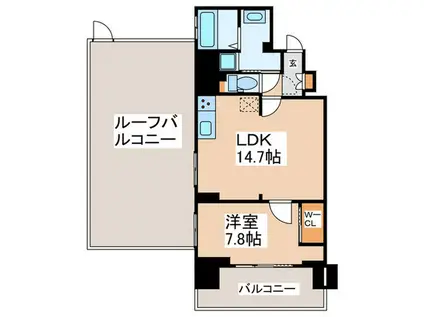 リーラ横浜川和町(1LDK/3階)の間取り写真