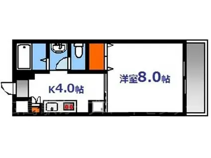 レジデンス東雲(1K/3階)の間取り写真