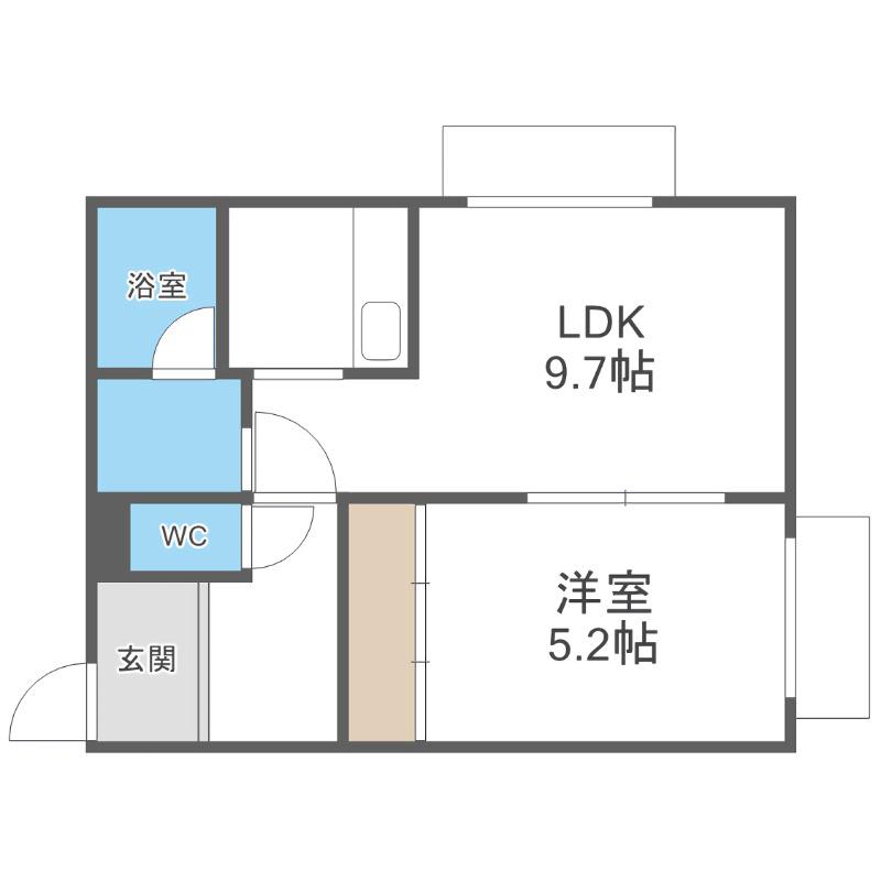 サンパレス本郷(1LDK/3階)の間取り写真