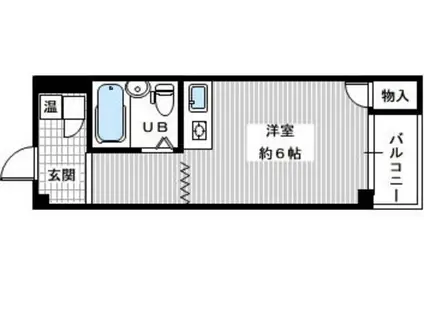 宿院ピア(ワンルーム/2階)の間取り写真