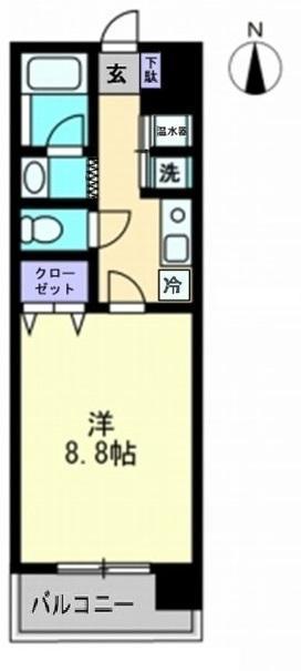 アイランドガーデン花園21(1K/1階)の間取り写真