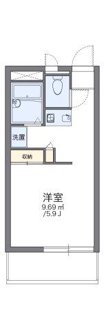 レオパレスJYOYAMA(1K/1階)の間取り写真