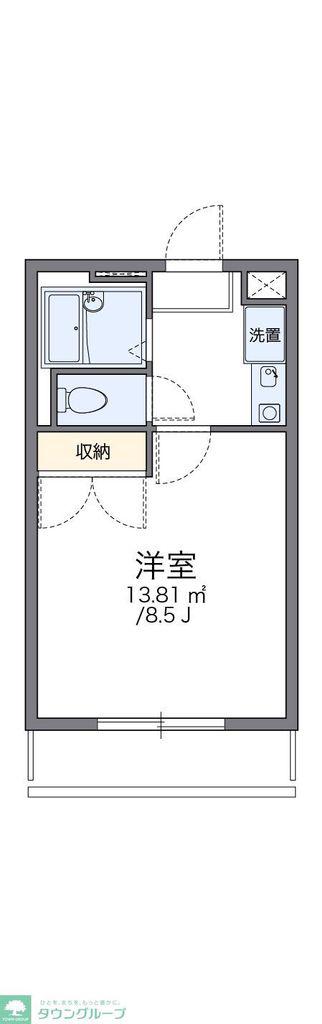 レオパレスTHTANAKA(1K/3階)の間取り写真