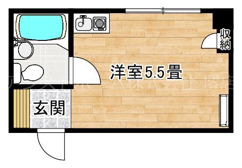 メゾンフェニックス(ワンルーム/5階)の間取り写真