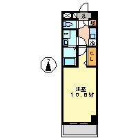 パークビラ瑞穂(1K/4階)の間取り写真