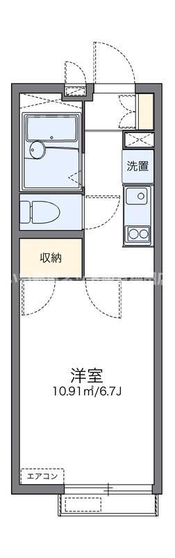 レオパレスサンフラワー(1K/3階)の間取り写真