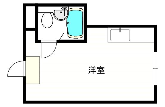 プレアール昭和町II(ワンルーム/3階)の間取り写真