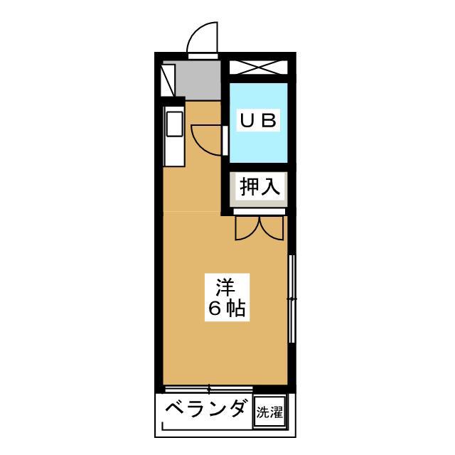 土谷マンション(ワンルーム/3階)の間取り写真
