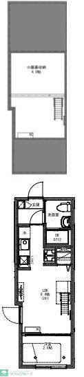 KEIAI RESIDENCE 清瀬IV(1LDK/2階)の間取り写真