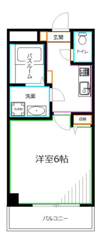 パルトネール井荻(1K/4階)の間取り写真