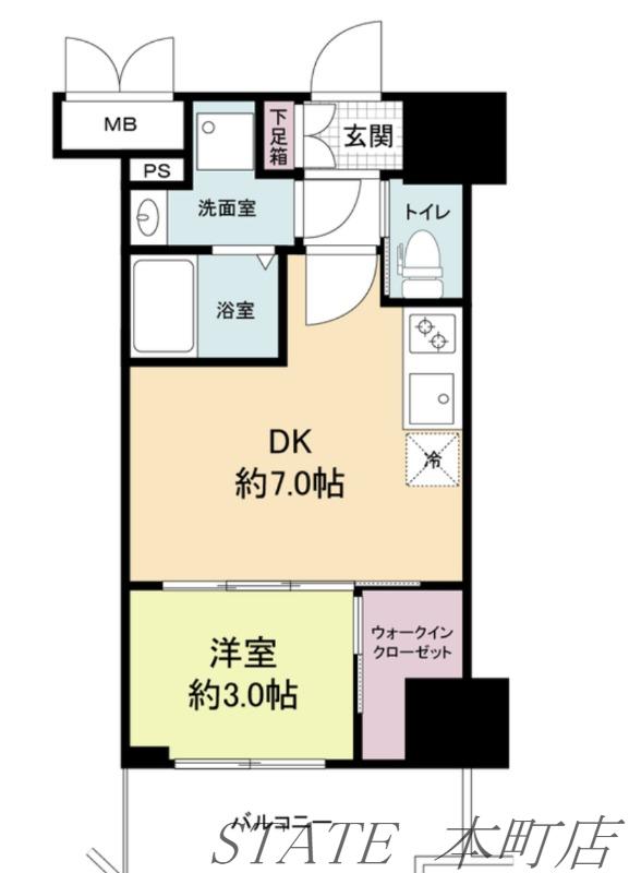 セレニテ福島アリア(1LDK/11階)の間取り写真