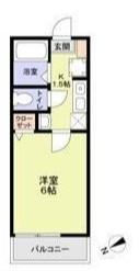VENUS LAGOON 齋藤分町(1K/1階)の間取り写真