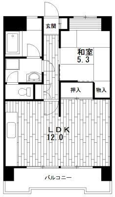 ビクトリーマンション(1LDK/2階)の間取り写真