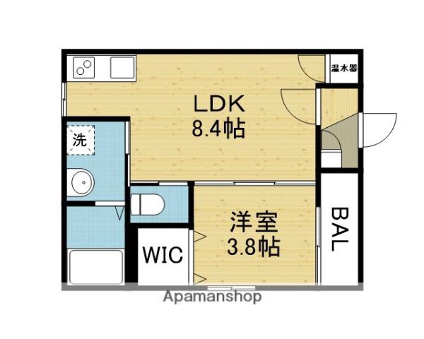 F ASECIA RAD エフ アセシア ラッド(1LDK/1階)の間取り写真