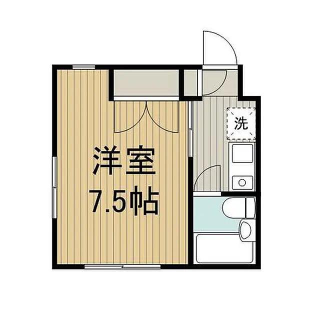 グレース大倉山(1K/1階)の間取り写真