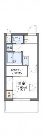 レオパレスヴィルヌーブ川崎A(1K/2階)の間取り写真