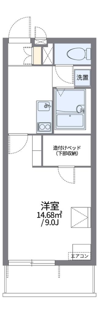 レオパレス真VII(1K/2階)の間取り写真