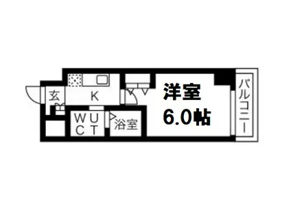 CITY PAL FUKAEBASHI(1K/11階)の間取り写真