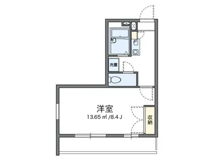 レオパレス藤(1K/2階)の間取り写真