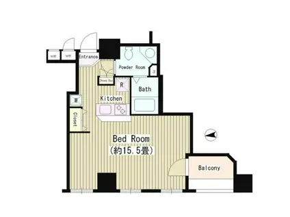 ケーズ麹町(ワンルーム/8階)の間取り写真