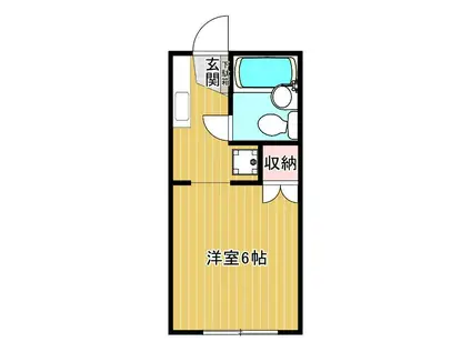 リゾン石井(ワンルーム/1階)の間取り写真