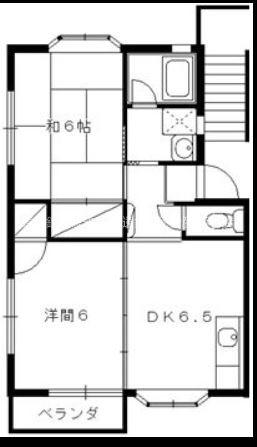 グランパレV(2DK/1階)の間取り写真