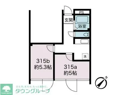 PLENDY 西船橋(2K/2階)の間取り写真