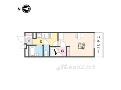 レオパレス奏律(1K/1階)の間取り写真