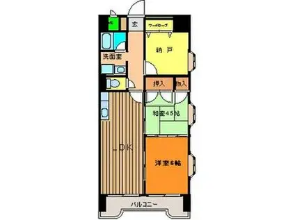 テーアイ二日町ビル(3LDK/8階)の間取り写真