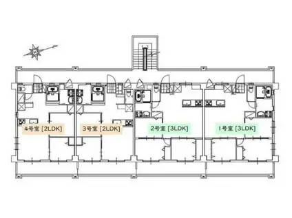 フォレスト(2LDK/2階)の間取り写真