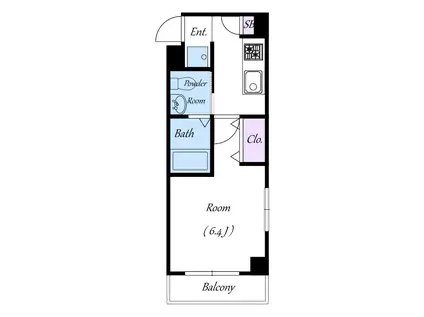 FRORA MAIHAMA(1K/2階)の間取り写真