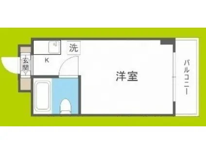 ラパンジール九条(ワンルーム/5階)の間取り写真