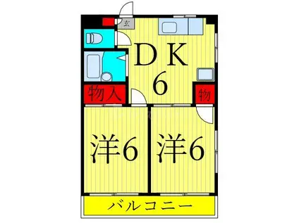 BLD.SATO(2DK/3階)の間取り写真