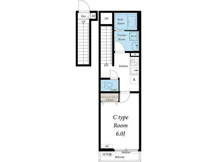 リブリ・FELICE荻窪(1K/2階)の間取り写真