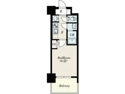ブランシエスタ加島(1K/3階)の間取り写真