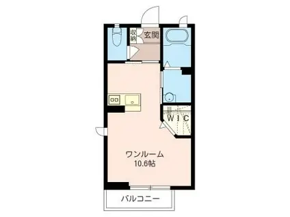 シャーメゾン宮前(ワンルーム/1階)の間取り写真