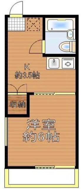 セレクトやよい(1K/2階)の間取り写真