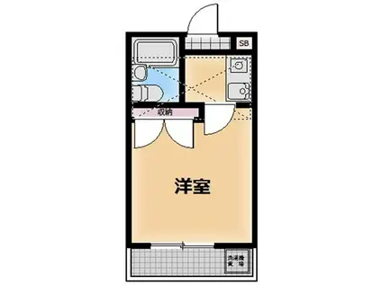 ノーブルソネット(1K/2階)の間取り写真