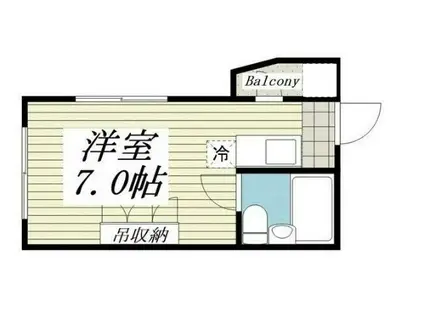 メゾン・ド・モンターニュ(ワンルーム/2階)の間取り写真