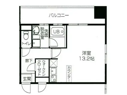 オパールマンション(ワンルーム/7階)の間取り写真